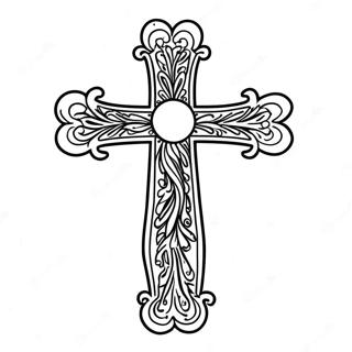 Colorful Ash Wednesday Cross Coloring Page 63824-51164