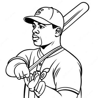 Ken Griffey Jr Action Pose Coloring Page 63843-51173