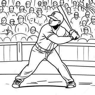 Ken Griffey Jr Action Pose Coloring Page 63843-51174