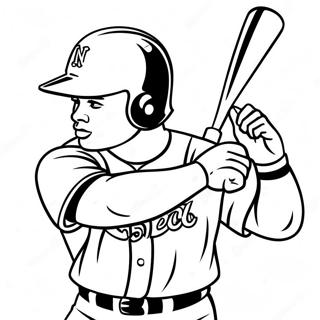 Ken Griffey Jr Swinging Bat Coloring Page 63844-51197