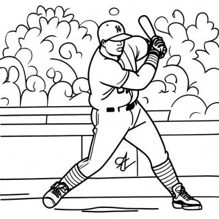 Ken Griffey Jr Swinging Bat Coloring Page 63844-51198