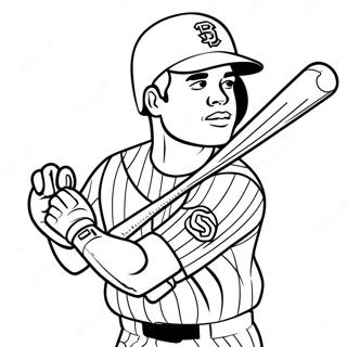 Ken Griffey Jr Swinging Bat Coloring Page 63844-51199