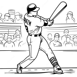 Ken Griffey Jr Swinging Bat Coloring Page 63844-51200