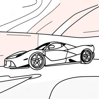 Sleek Laferrari Ferrari In Motion Coloring Page 63854-51182