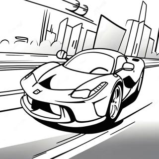 Sleek Laferrari Ferrari In Motion Coloring Page 63854-51184