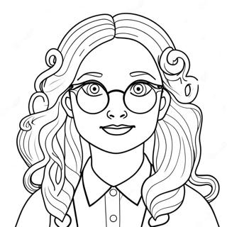 Luna Lovegood Magical Creatures Coloring Page 63863-51187