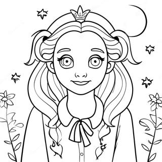 Luna Lovegood Magical Creatures Coloring Page 63863-51188