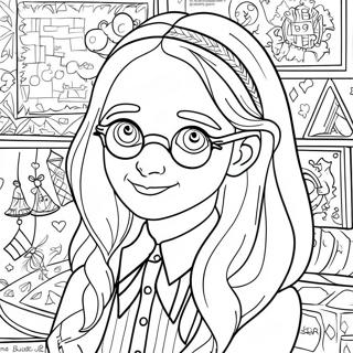 Luna Lovegood Quibbler Cover Coloring Page 63864-51192