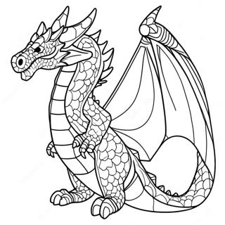 Crystal Dragon Coloring Pages