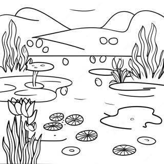 Pond Coloring Pages