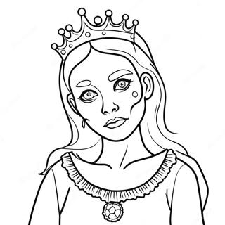 Zombie Princess Coloring Pages