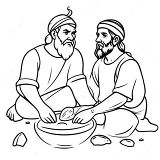 Jacob And Esau Coloring Page 63943-51249