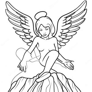 Fallen Angel Gothic Coloring Page 63953-51258