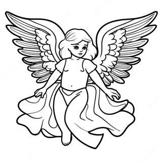 Fallen Angel Gothic Coloring Page 63953-51259