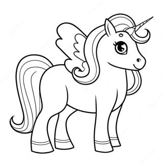 Agnes With Fluffy Unicorn Coloring Page 63964-51269