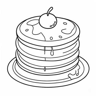 Pancake Coloring Pages