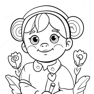 Cutie Coloring Page 63983-51287