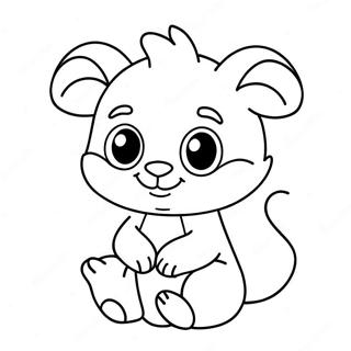 Adorable Animal Cutie Coloring Page 63984-51289