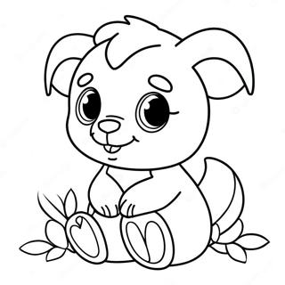 Adorable Animal Cutie Coloring Page 63984-51290