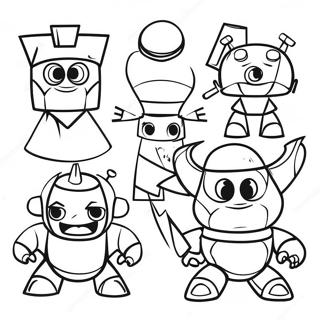 Colorful Mixels Characters Coloring Page 64024-51322