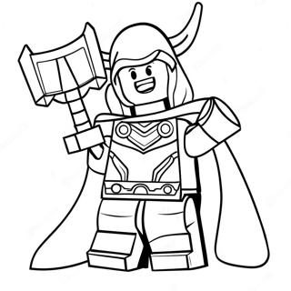 Lego Thor Coloring Page 64033-51329