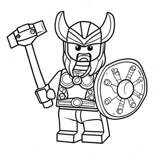 Lego Thor Coloring Page 64033-51332