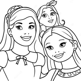 Barbie And Sisters Fun Adventure Coloring Page 64044-51335