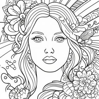 Vibrant Digital Art Coloring Page 64054-51344