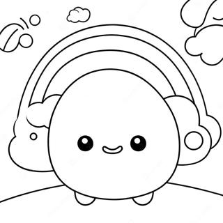 Cute Squishmallows In A Rainbow Coloring Page 64064-51351