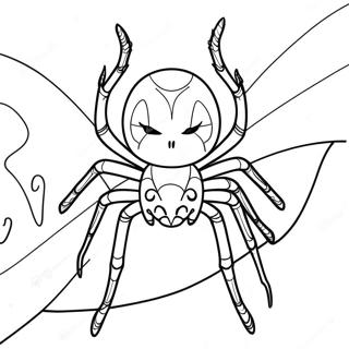 Halloween Spider Coloring Page 6406-5224