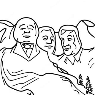 Mount Rushmore Coloring Page 64073-51357