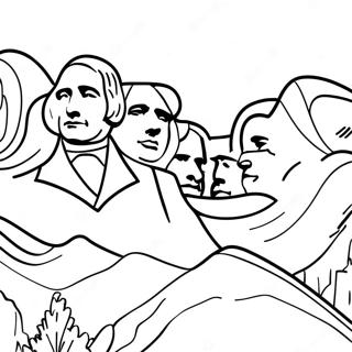 Mount Rushmore Coloring Page 64073-51358