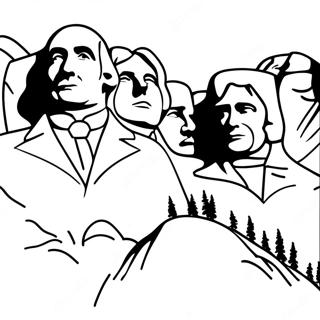 Mount Rushmore Coloring Page 64073-51360