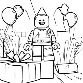 Lego Birthday Celebration Coloring Page 64083-51368