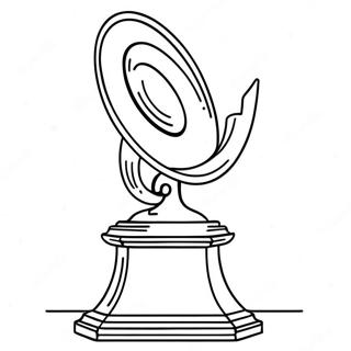 Colorful Grammy Trophy Coloring Page 64094-51378