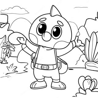 Pablo The Adventurous Backyardigans Coloring Page 64104-51387