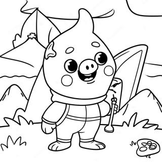 Pablo The Adventurous Backyardigans Coloring Page 64104-51388