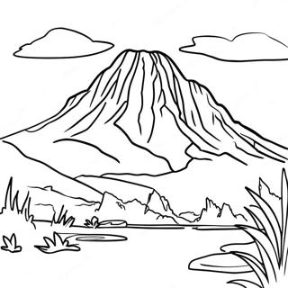 Majestic Mount Kenya Coloring Page 64124-51403