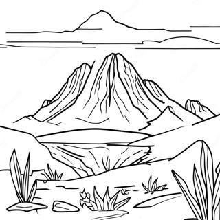 Majestic Mount Kenya Coloring Page 64124-51404