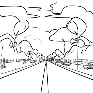 Route 66 Coloring Pages