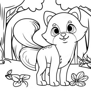 Woodland Animals Coloring Page 64163-51431