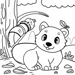 Woodland Animals Coloring Page 64163-51432