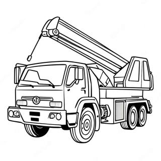 Crane Truck Coloring Pages