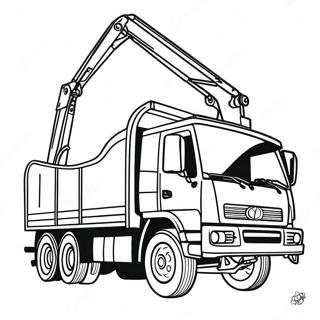 Crane Truck Coloring Page 64173-51440