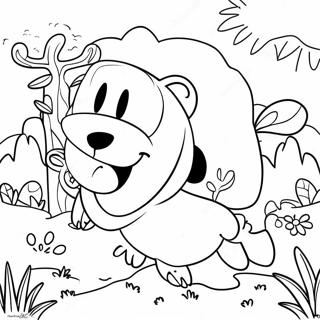 Cheerful Big Block Singsong Friends Coloring Page 64184-51450