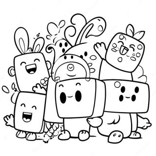 Cheerful Big Block Singsong Friends Coloring Page 64184-51451