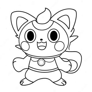 Jibanyan Yo Kai Watch Coloring Page 64204-51465