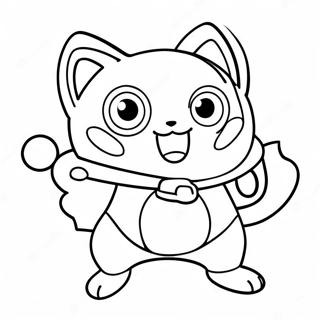 Jibanyan Yo Kai Watch Coloring Page 64204-51468