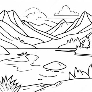 Colorado Mountains Coloring Page 64213-51472