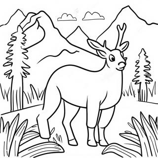 Colorful Colorado Wildlife Coloring Page 64214-51474